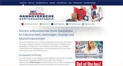 Desktop Screenshot of hannoverschekartonagen.de